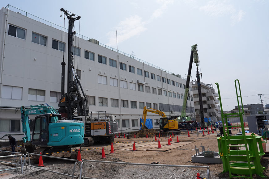 自社保有の重機で即応・安定施工
